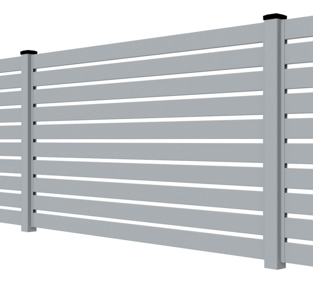 Przęsła ogrodzeniowe typ WALL 100 - wysokość 120cm - szerokość 200cm - profil 10cm - Szary Ikona - OtoSiatka.pl