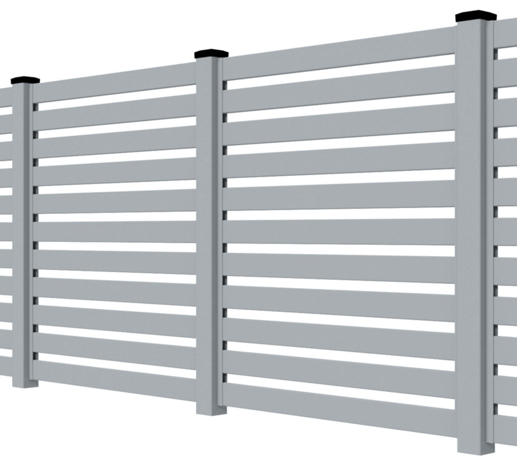 Przęsła ogrodzeniowe typ WALL 80 - wysokość 120cm - szerokość 100cm - profil 8cm - Szary Ikona - OtoSiatka.pl